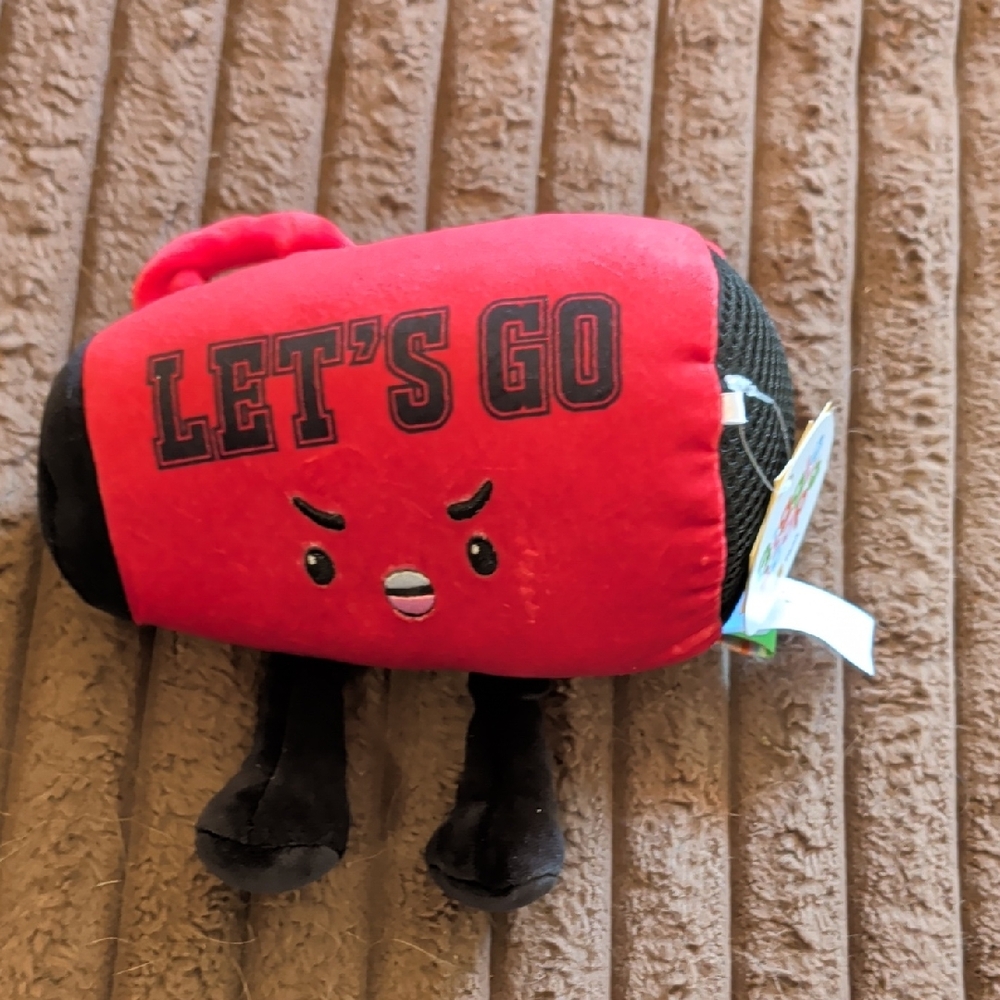 Let's Go Red and Black Stuffed Animal Toy - Picture 1 of 4
